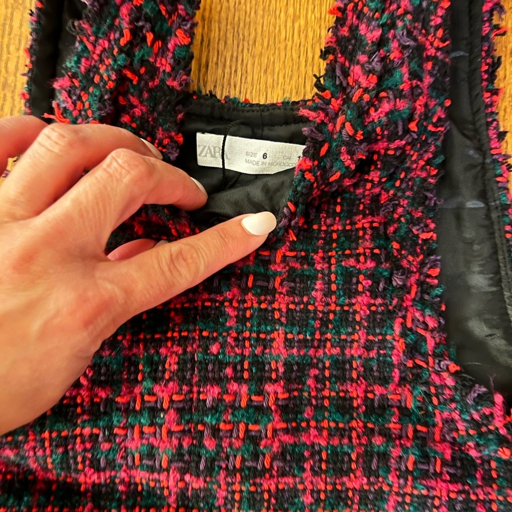 Zara holiday pinafore toddler dress